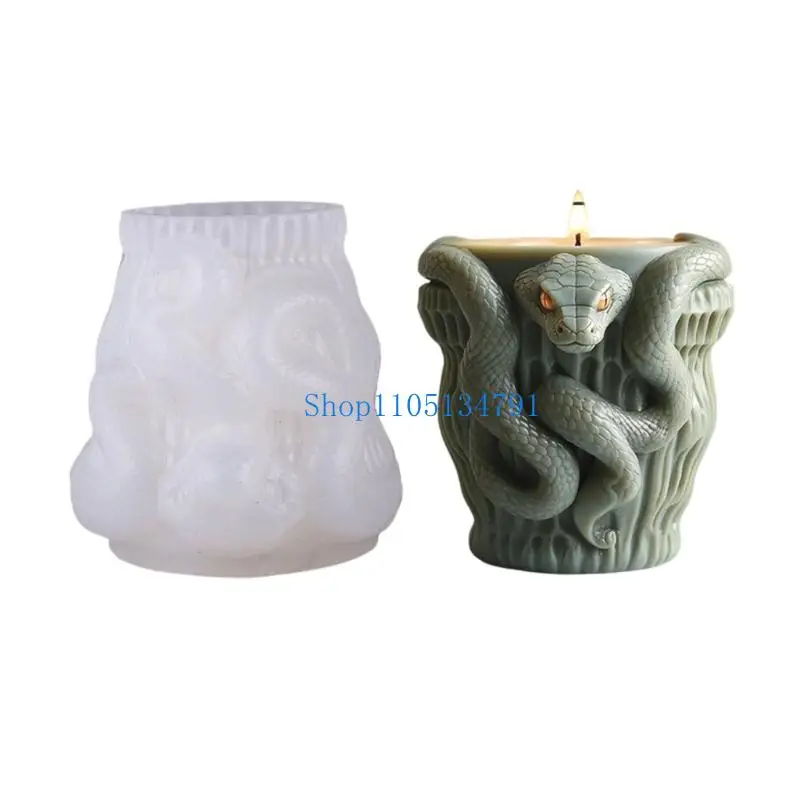 

98 км легкосъемная силиконовая форма для горшка со змеиным узором, товары для рукоделия из смолы