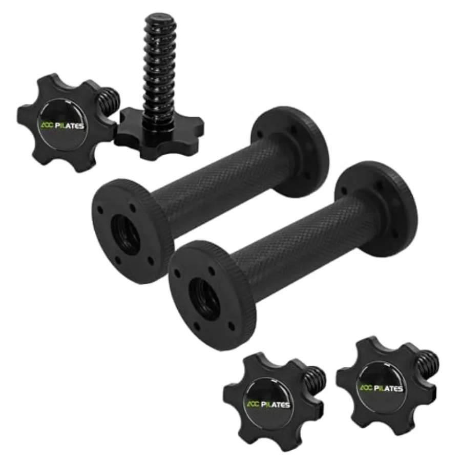 

Dumbbell Handles Pair Universal Handle Adjustable Dumbbell Bar Fit 1" Plates Standard Weight Plates with 1" Diameter Portable B