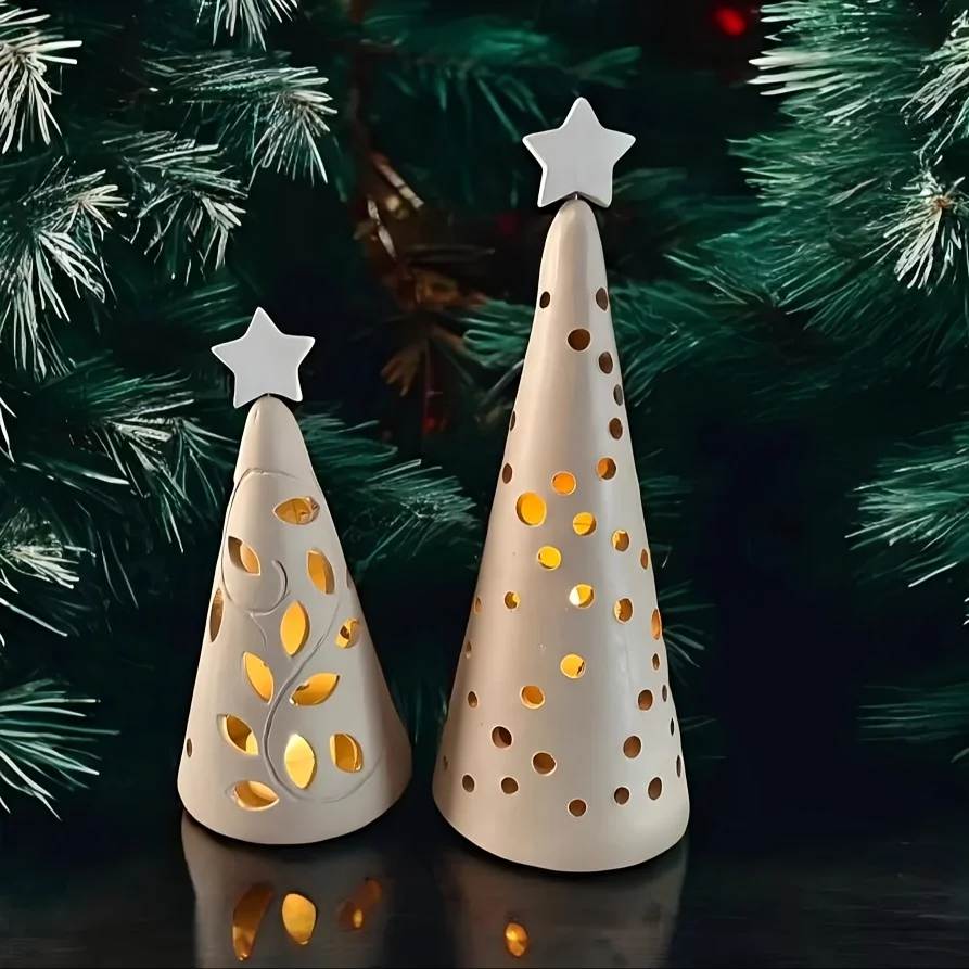 Pottery Cone Mold with Handle Ideal for Christmas DIY, Allows You to Create Freely - Hand Building Tool in Large  10