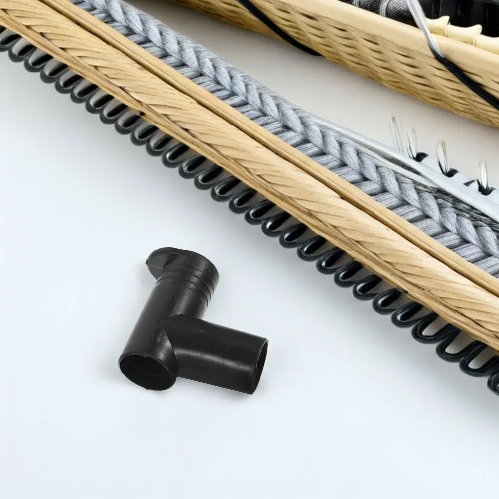 

1pcs Clothes Accessories Black Plastic End Supports Closet Rod Wardrobe Tube Clothes Rack End Caps Caps Shower Holders