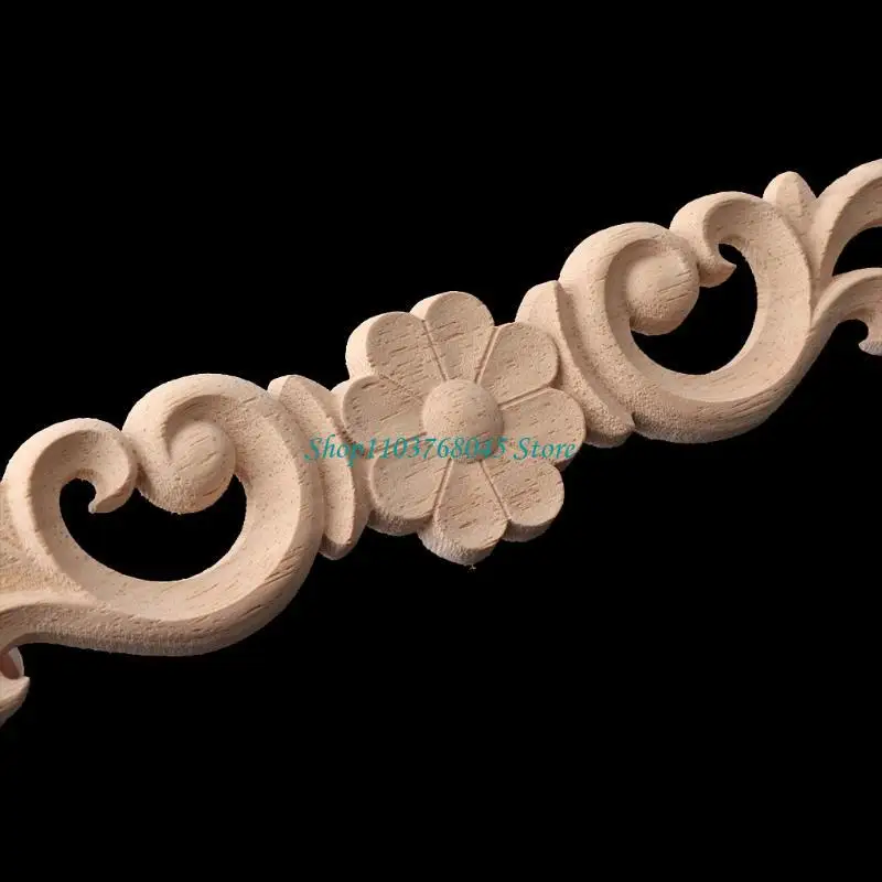 R53F Floral Carved Corner Onlay Appliques Frame Decorative Furniture Home Decors Bedroom Office Sofa Bed Decorations