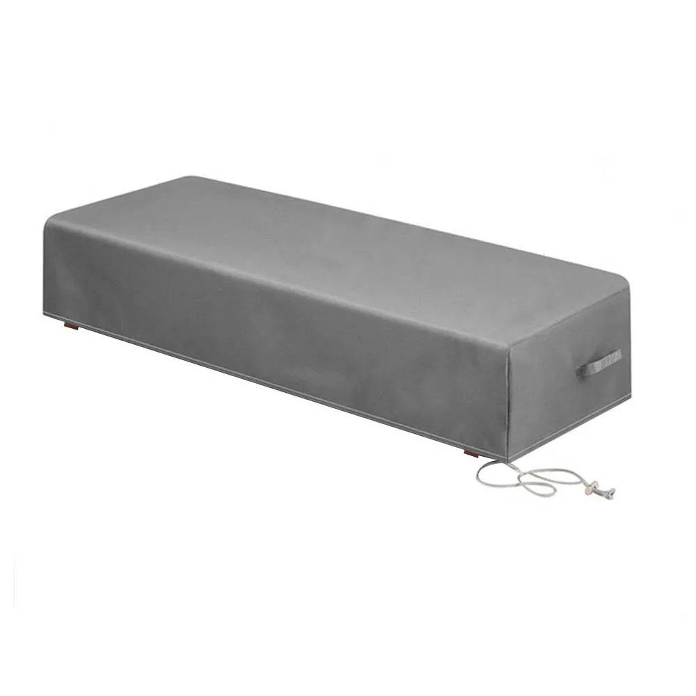 420D Oxford Recliner Cover Rainproof Sunproof Dustproof For Garden Patio Furniture Protective Case Black 211x76x30cm