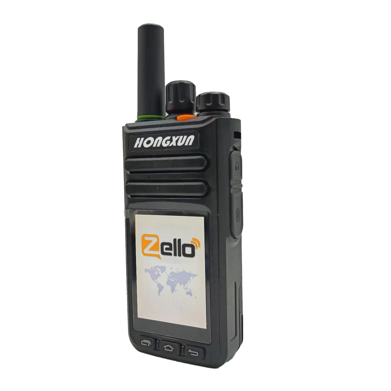HX-T82 Public Network Walkie-Talkie Zello Platform Compatible Bluetooth Connection SOS Function GPS Positioning Color LCD