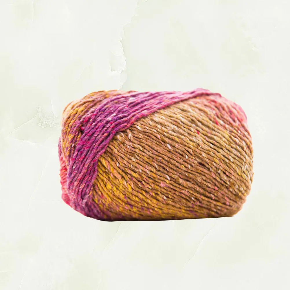 

Gradient Color Worsted Weight Yarn Polyester Cotton Washable Soft Thick Knitting Yarn for Sweaters Hats Scarves Shawls