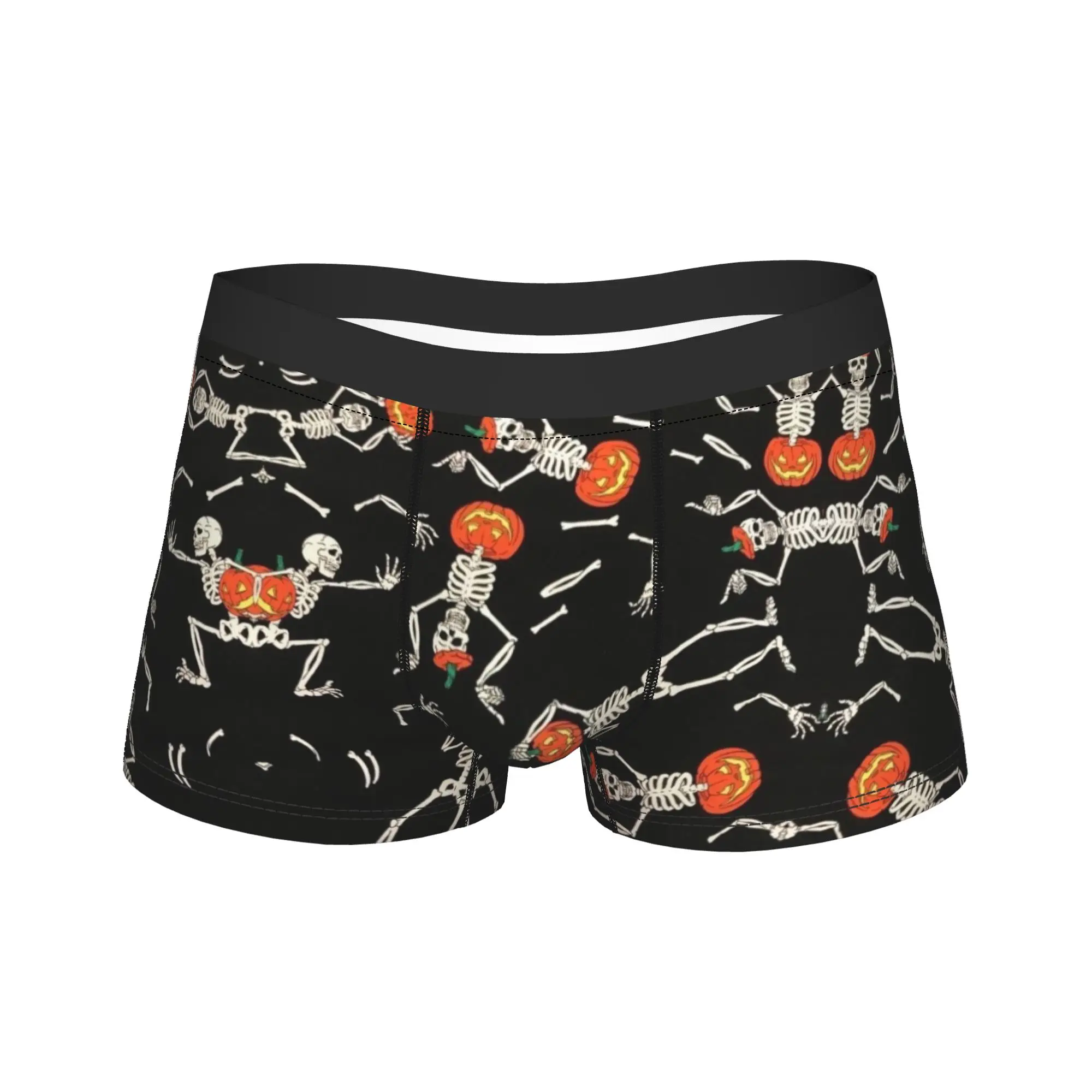 Halloween Ghost Pumpkin Spooky Trick Or Treat Witch Men Boxers Ultra Soft Underwear  Underpants