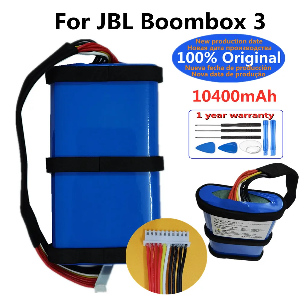 

New 100% Original Speaker Battery For JBL Boombox 3 Boombox3 10400mAh Special Edition Bluetooth Audio Battery Bateria + Tools