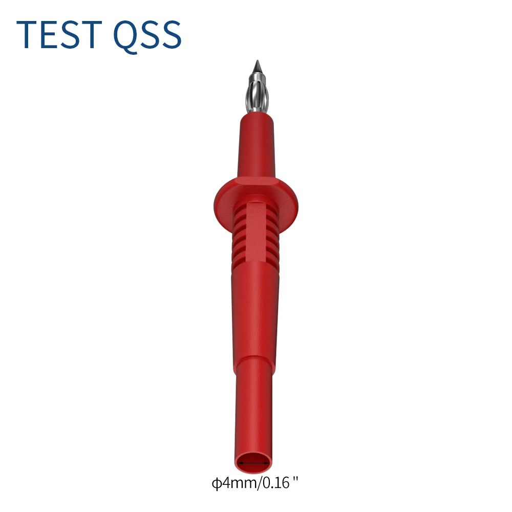 QSS 2 adet Test pimi 1MM Test probu ipuçları elektrik konektörü 4MM dişi muz fiş Multi-metre iğne Q.30017