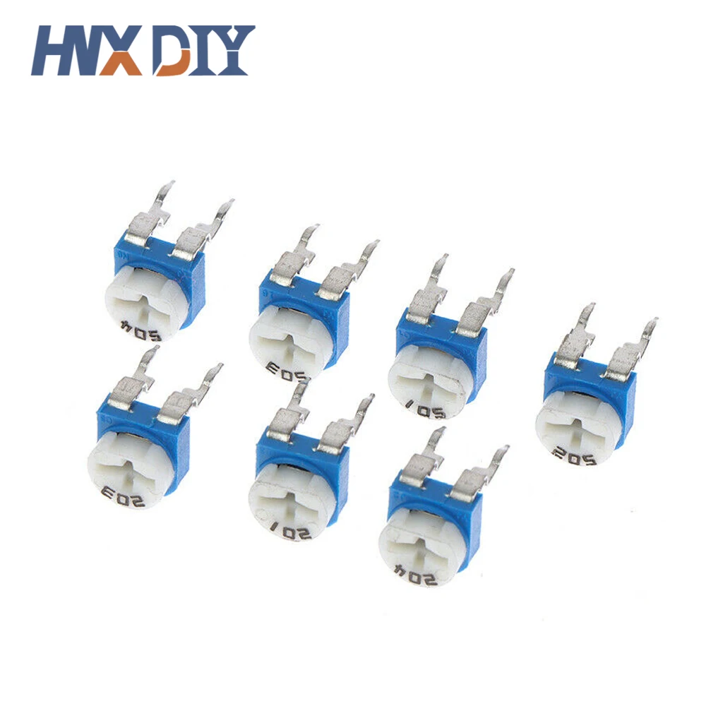 100PCS RM065 RM-065 Trimpot Trimmer Potentiometer Variable Resistor 100R 200R 500R 1K 2K 2.2K 3K 5K 10K 20K 50K 100K 500K 1M Ohm