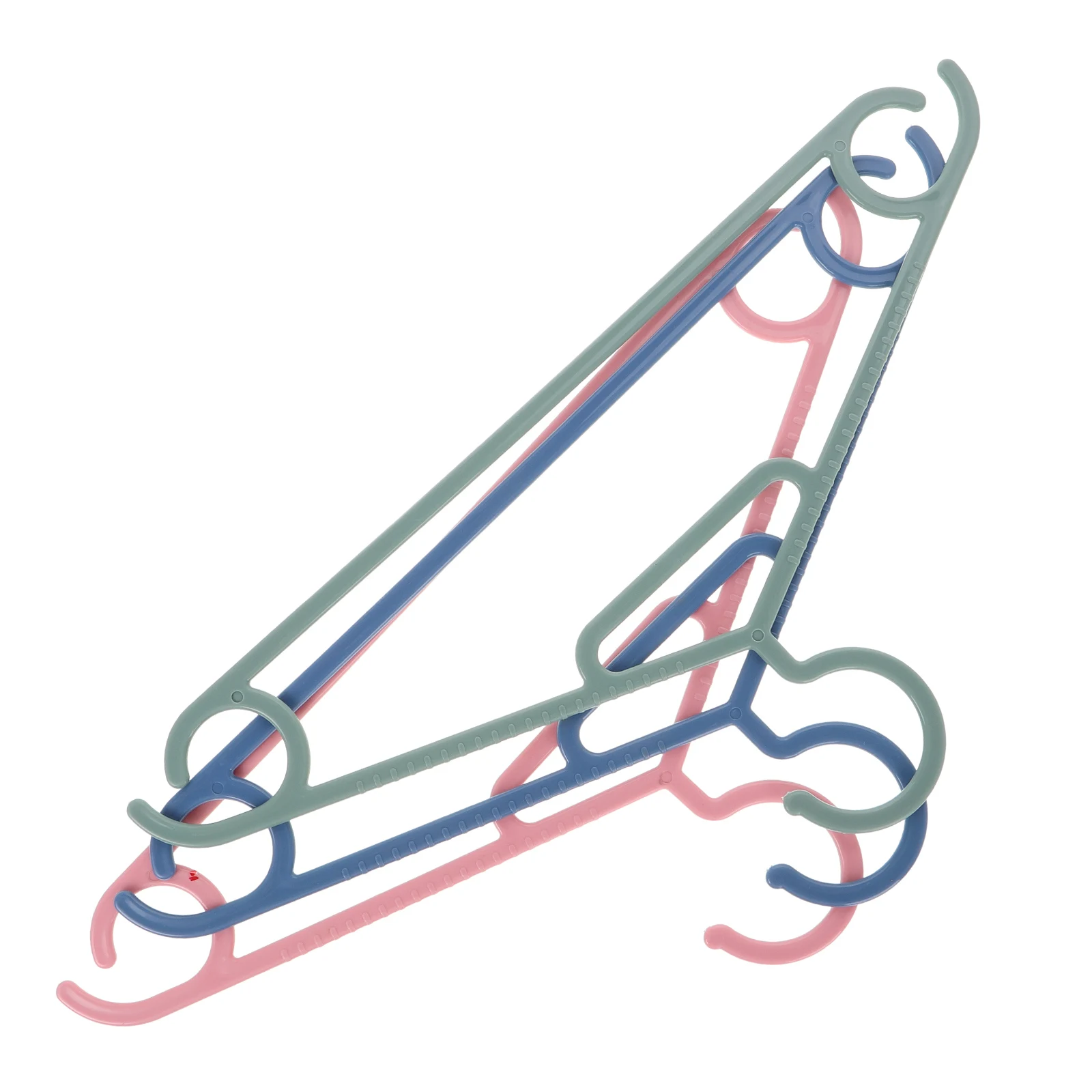 

3pcs Plastic Hangers Adult Size Lightweight Clothes Drying Rack Heavy Duty Non Slip Closet garment hangers travel space