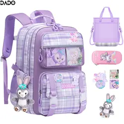 Bambini Zaini Leggeri Scuola Bookbag Teenage Elementare Carino Viaggio Kindergarten Borsa Semplice Moderna Toddle per Ragazze Unicorno Gradi 1, 2, 3, 4, 5, 6 Borse a tracolla ultraleggere, protettive della colonna vert