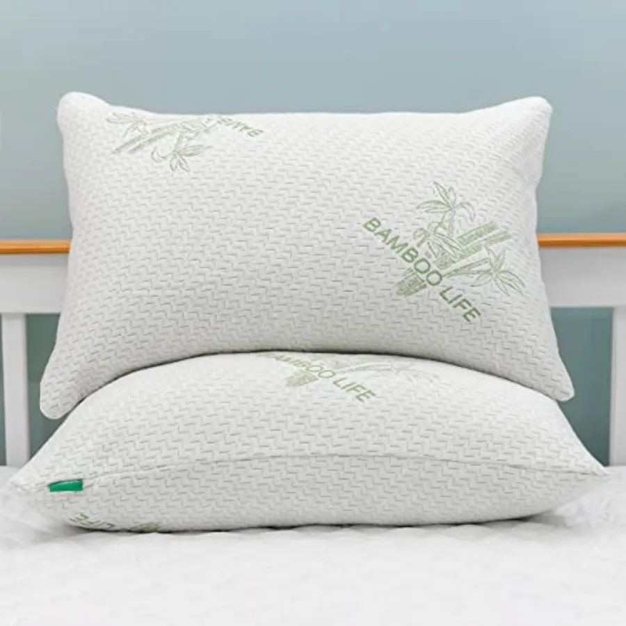 

Подушки Elif King Size для сна, комплект из 2 штук, охлаждающие, из измельченной пены с эффектом памяти, со съемным чехлом, для сна на спине, животе и боку