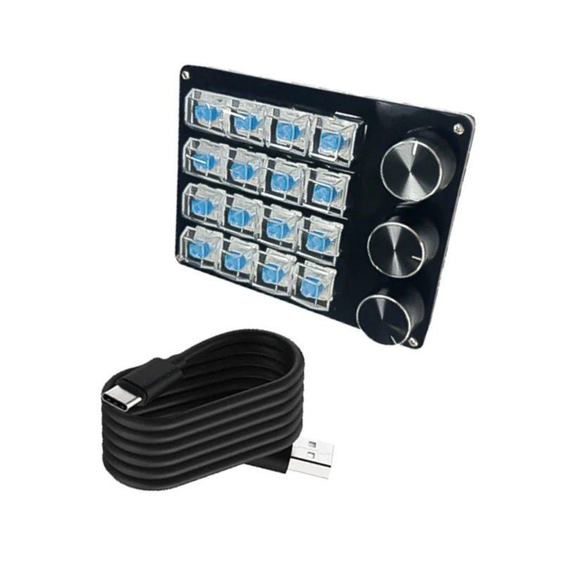 Hot Swappable Switches 16Key Programmable Keyboards Efficient Workflows