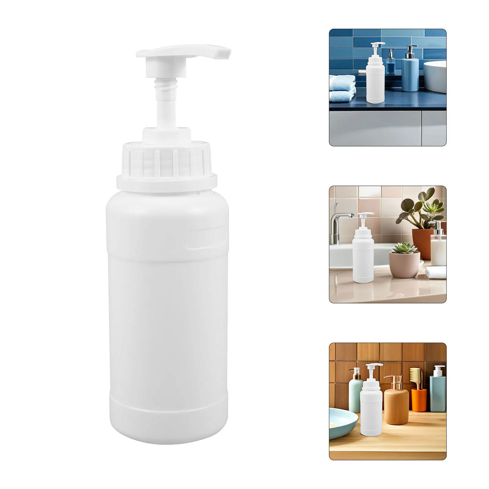 

6pcs 300Ml Lotion Pump Dispenser Bottle Refillable Liquid Soap Shampoo Body Wash Container Leakproof For Home Bathroom Kitchen