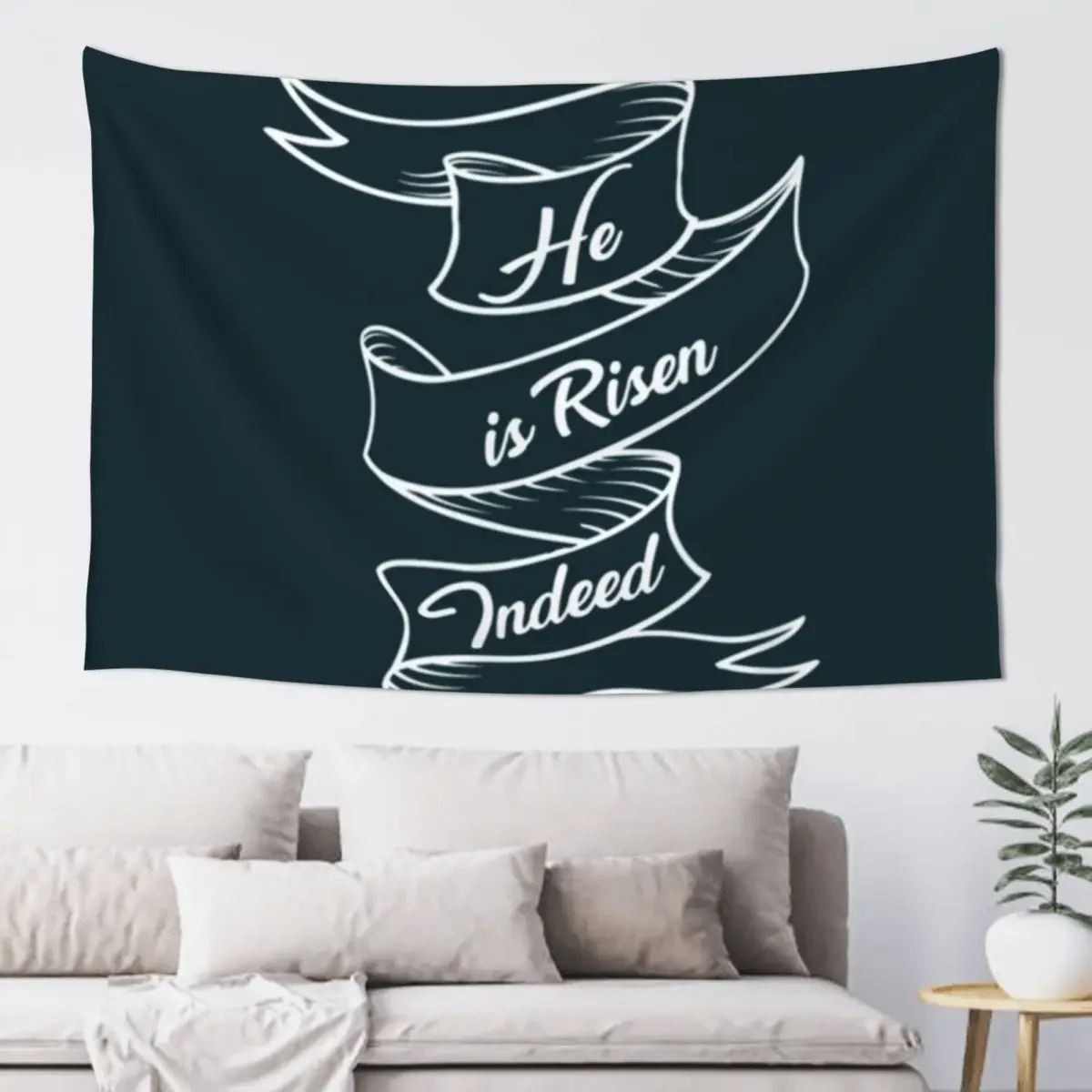 

Christian Easter He Is Risen Indeed Tapestry Decor For Room Room Decorations Aesthetic Bedroom Deco Tapestry