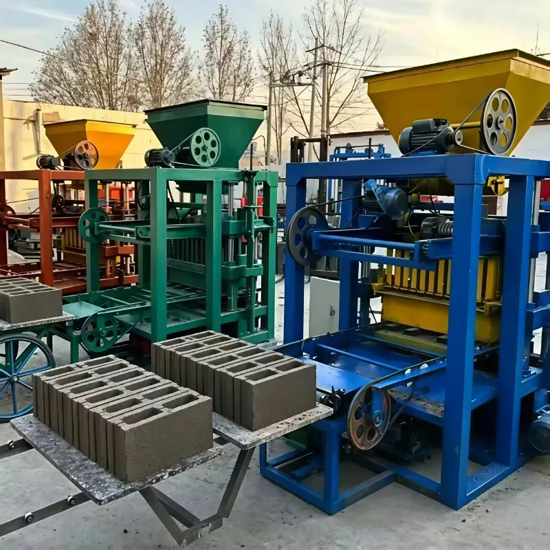Cement Brick Making Machine With Core Motor Engine Hydraulic Automatic Hollow Block Production Line For Efficient Block Molding