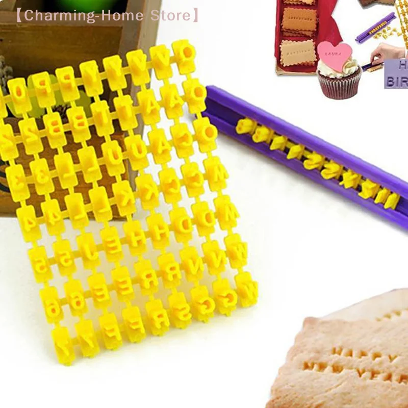 【M】Letter And Number Cookie Mould English Alphanumeric Seal Cookies Mold Name Printing Stamps Reusable Symbol Baking Tools