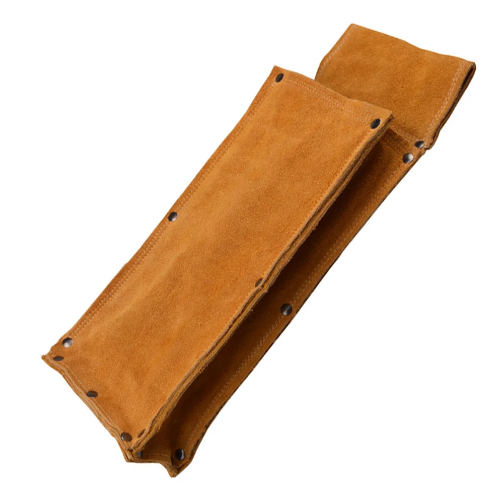 Welding Rod Bag Cowhide Leather Electrode Pouch High Temperature Resistance Welding Rod Storage Container Tool Waist Bag