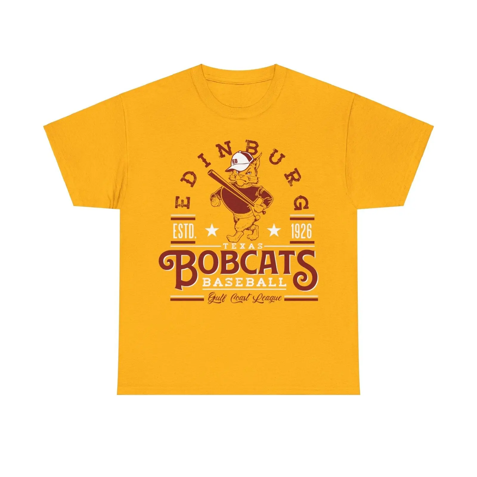 Edinburg Bobcats Est 1926 Texas Baseball T-shirt