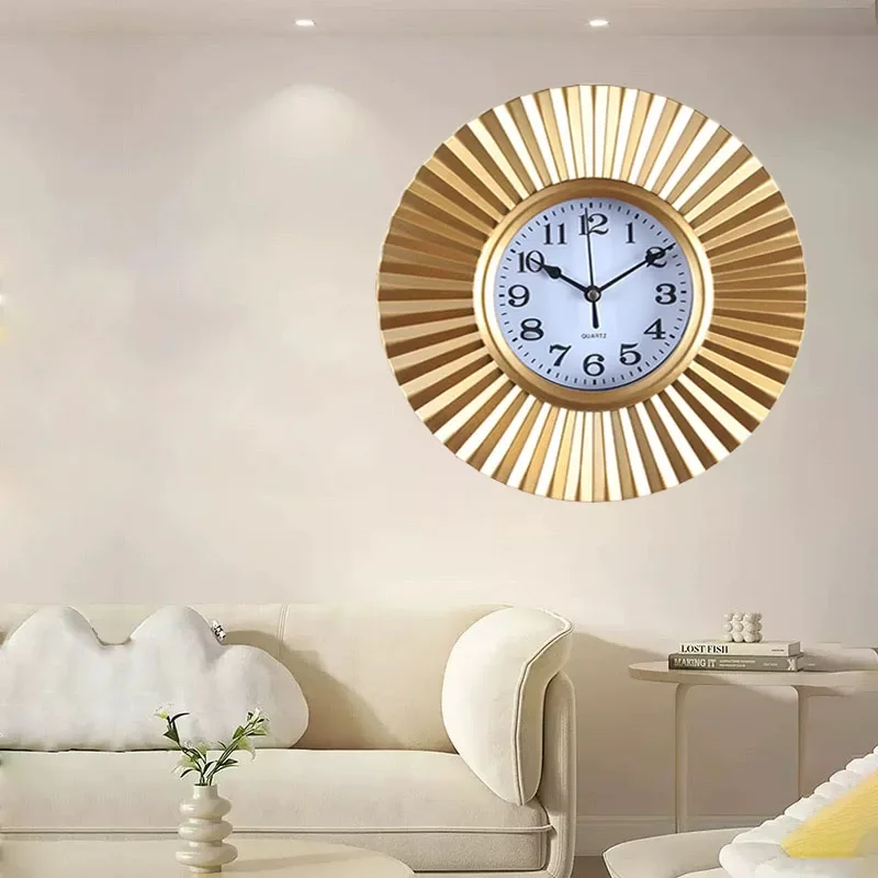 Silent fashion watch art wall watch European wall clock American living room clock Creative retro decorative wall clock home