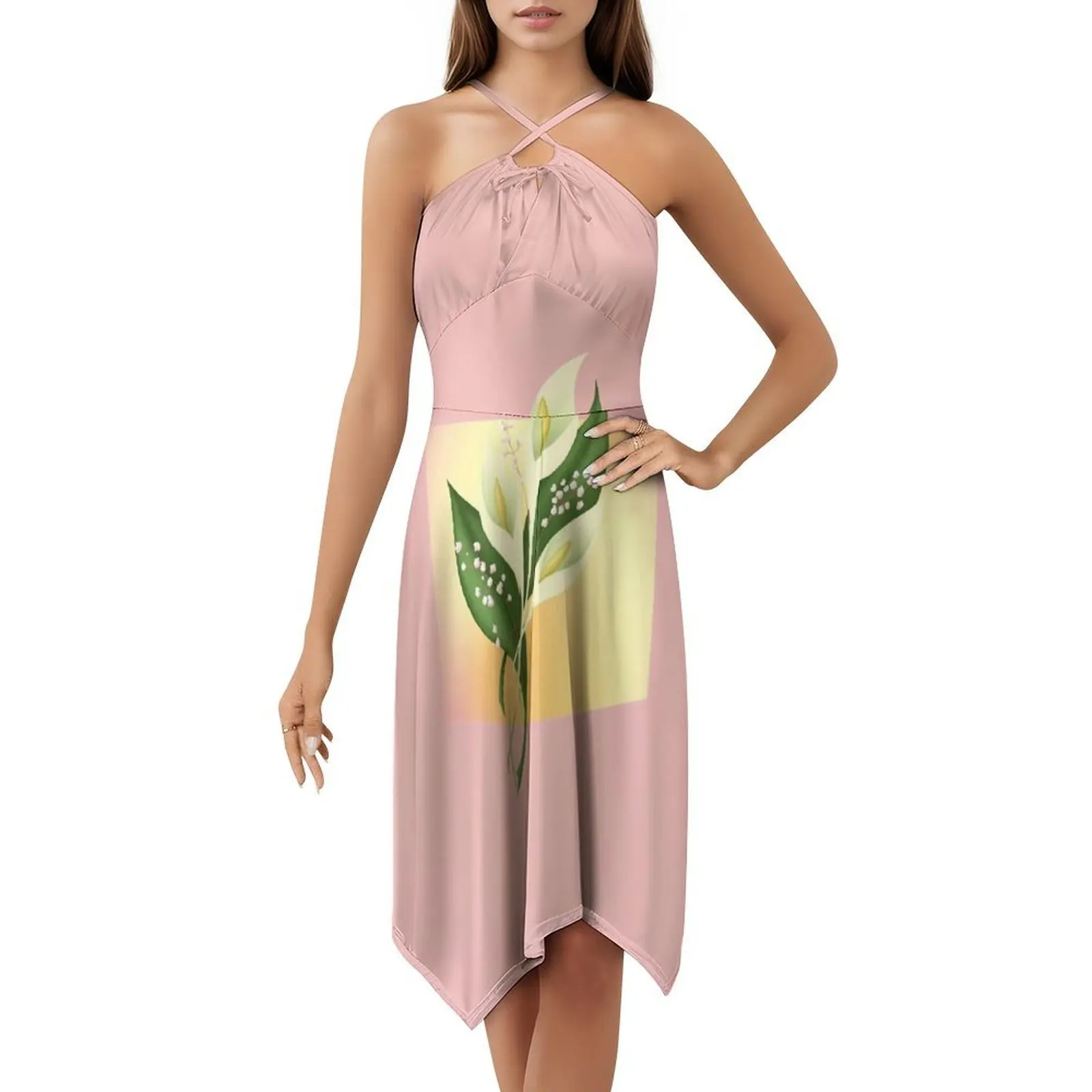 فستان Calla Lillies على الطراز الكوري للنساء فستان كاجوال أنيق للحفلات أو الارتداء اليومي Calla Lillies Aurum Lily Lily #5