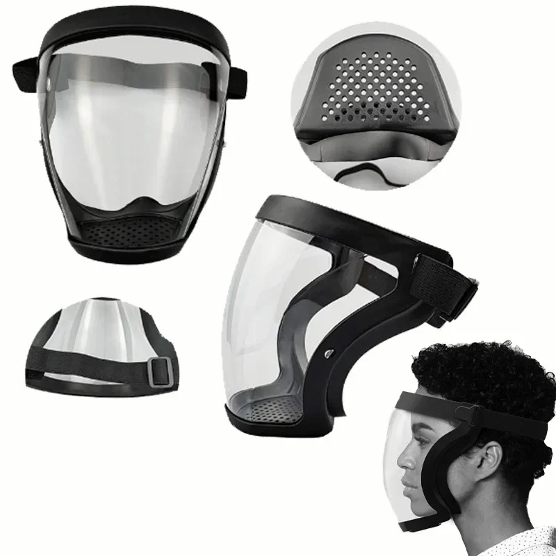

Z50 Dropshipping Full Face Shield Kitchen Transparent Shield Home Oil-splash Proof Eye Facial Anti-fog Head Cover Safety Glasses