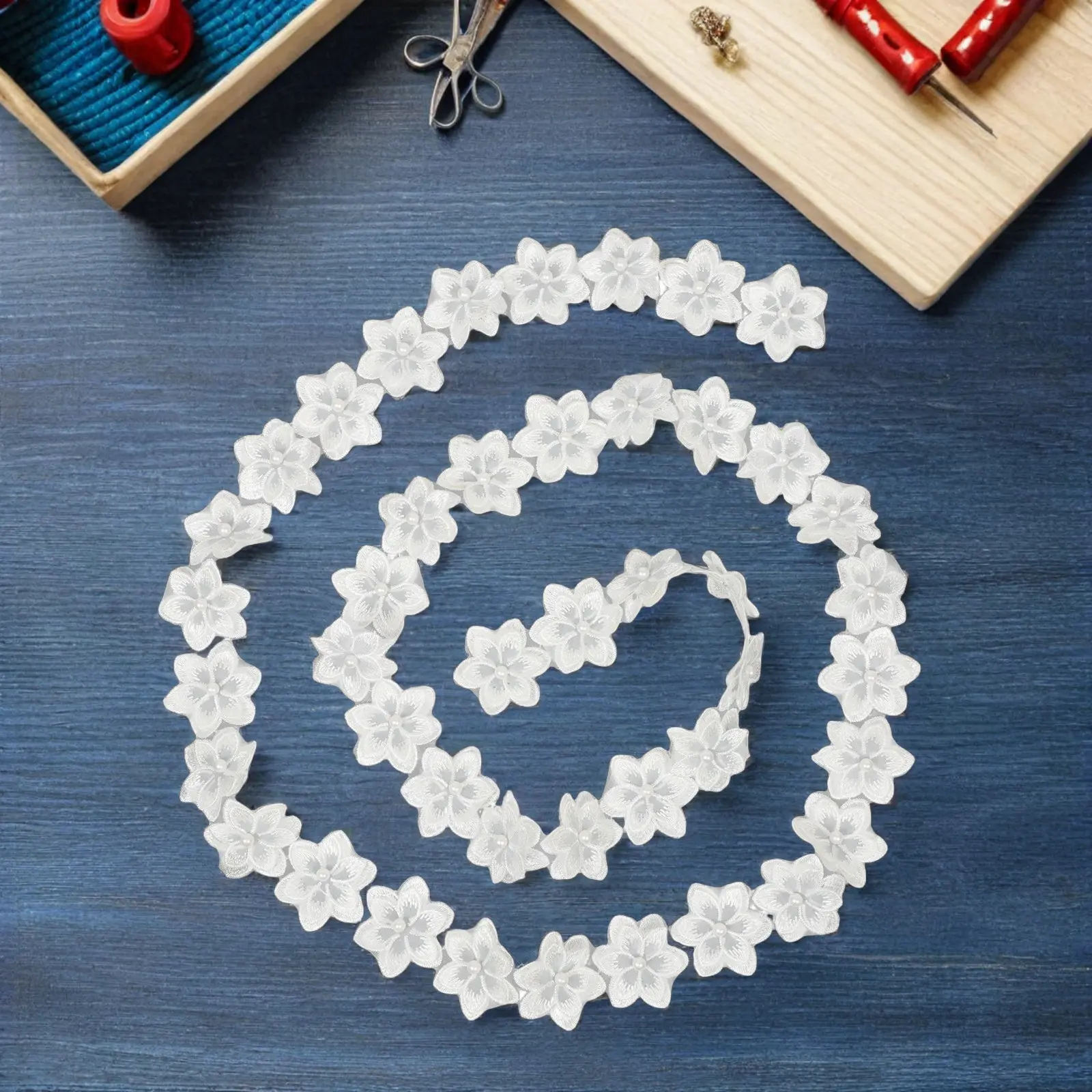 1 Rotolo di Pizzo Ricamato con - Ribbon Organza Roll recensione e prezzo