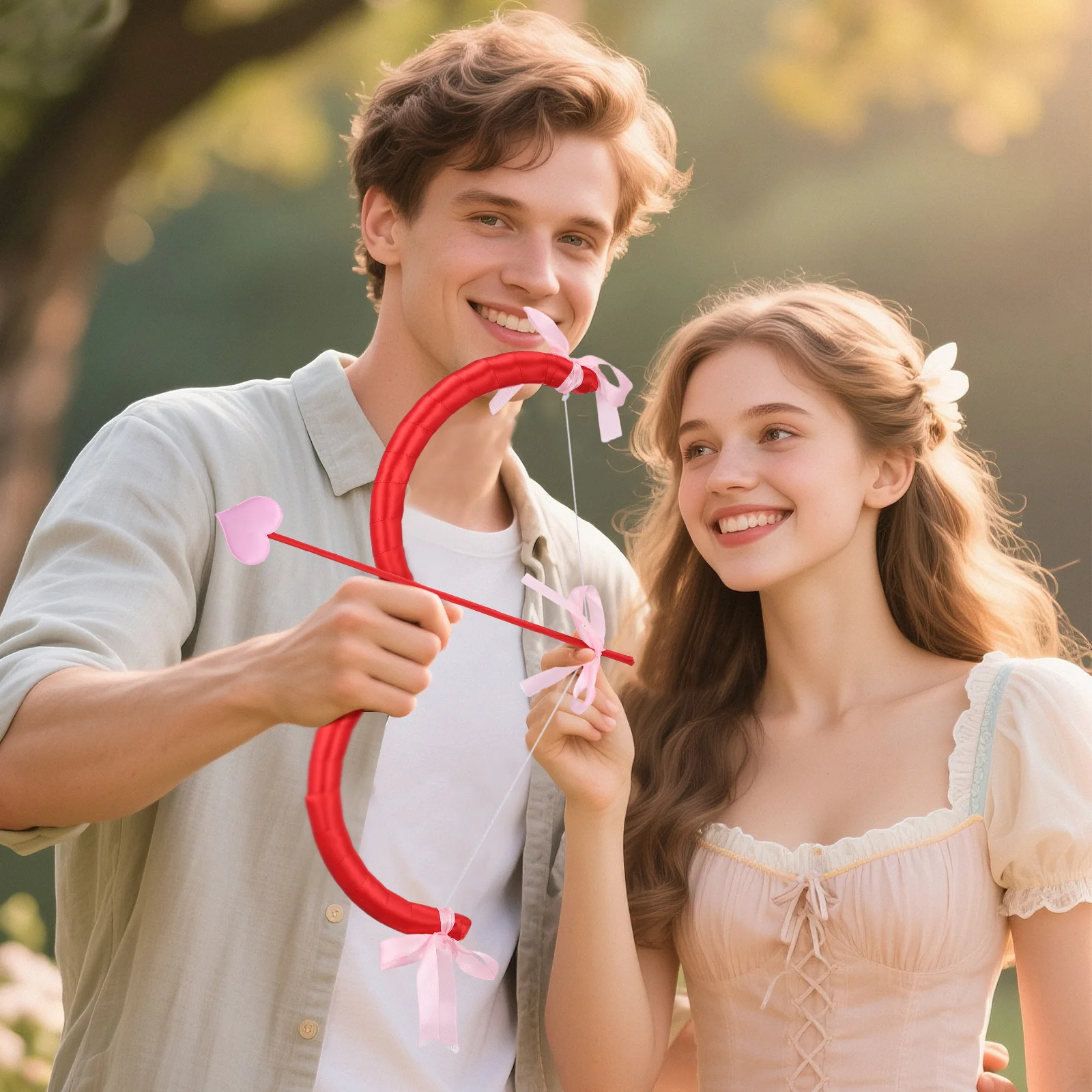 

Foams Cupid Bow and Arrow Set Cosplay Party Photography Props Adorable Exquisite Gift for Cupid Arrow Cosplay Party Bow