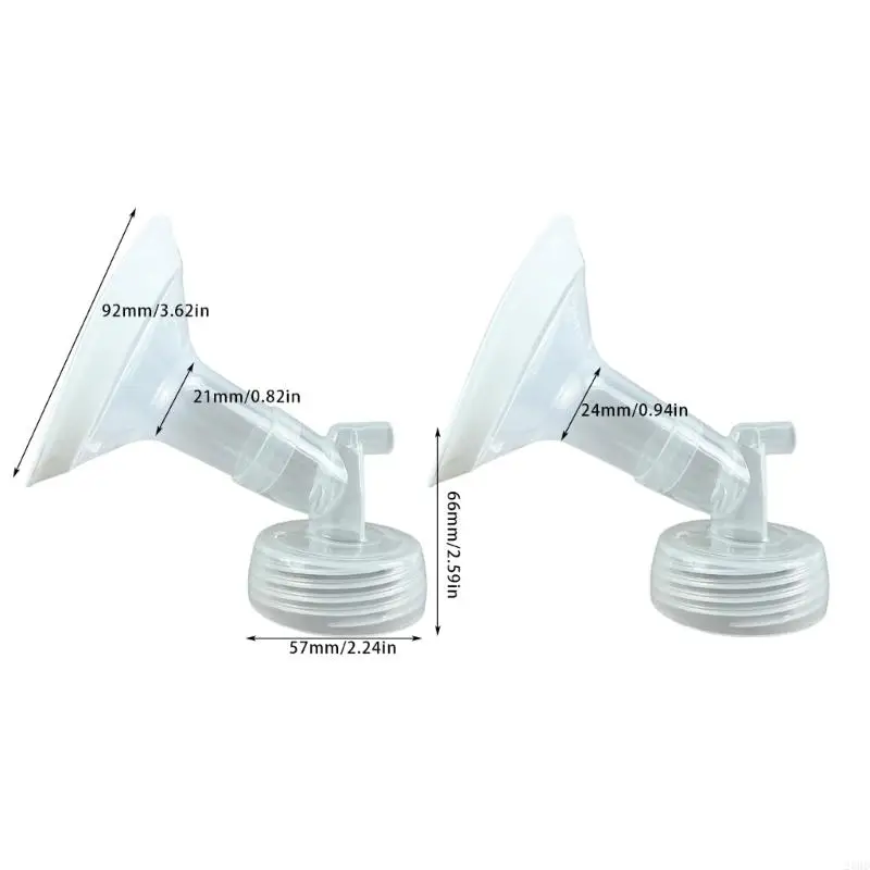 شفة مضخة الثدي 23GD مع صمامات مضخة الرضاعة الطبيعية محول شفة الموصل الضيق للحلمات الصغيرة 21/24mm #6