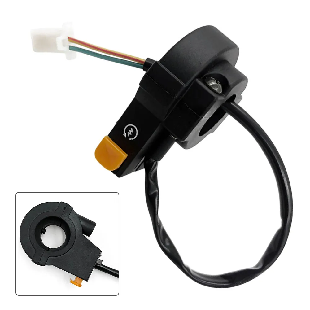 Motorcycle Electric Start Switch Button/start Switch Modification Accessories Black ABS Motorcycle Switch
