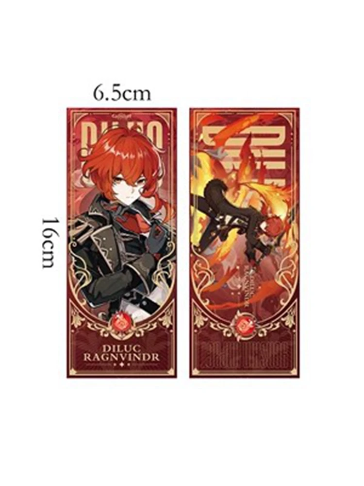 [Fanfare] Spel Genshin Impact 3d Laserticket Stempelen Verzamelkaart Zhongli Hutao Anime Cosplay Accessoires Halloween Cadeau