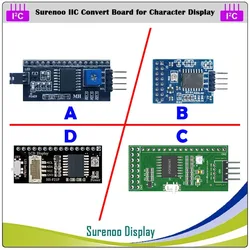 Surenoo Serial IIC I2C TWI Convert Board Modul für 0802 1601 1602 2002 4002 1604 2004 Zeichen LCD Modul Display für Arduino