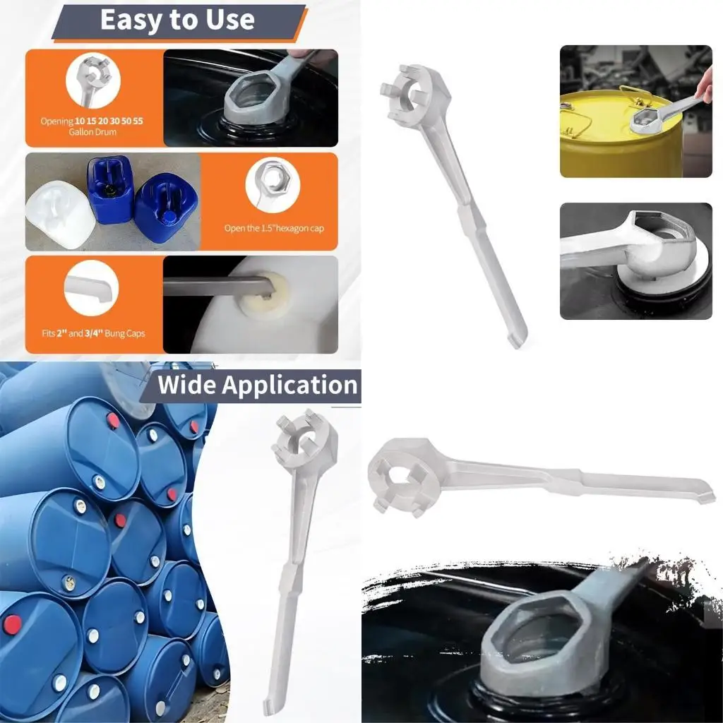 

652F Bung Wrench Gallon Drum Wrench Drum Barrels Wrench Drum Opener Tool for Opening 10 15 20 30 50 55 Gallon Drum