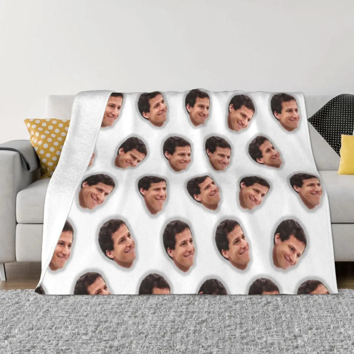 

Andy Samberg as Jake Peralta Throw Blanket Custom Blanket Softest Blanket Sofa Quilt