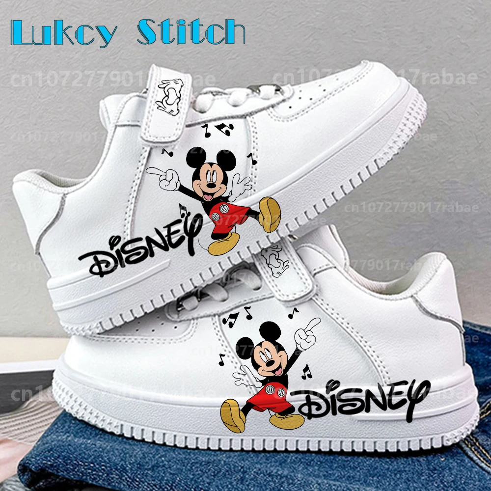 mickey mouse minnie Shoes sneakers for children Student Casual basketball Kid Sneakers girls boys Running Sports Shoes Gift