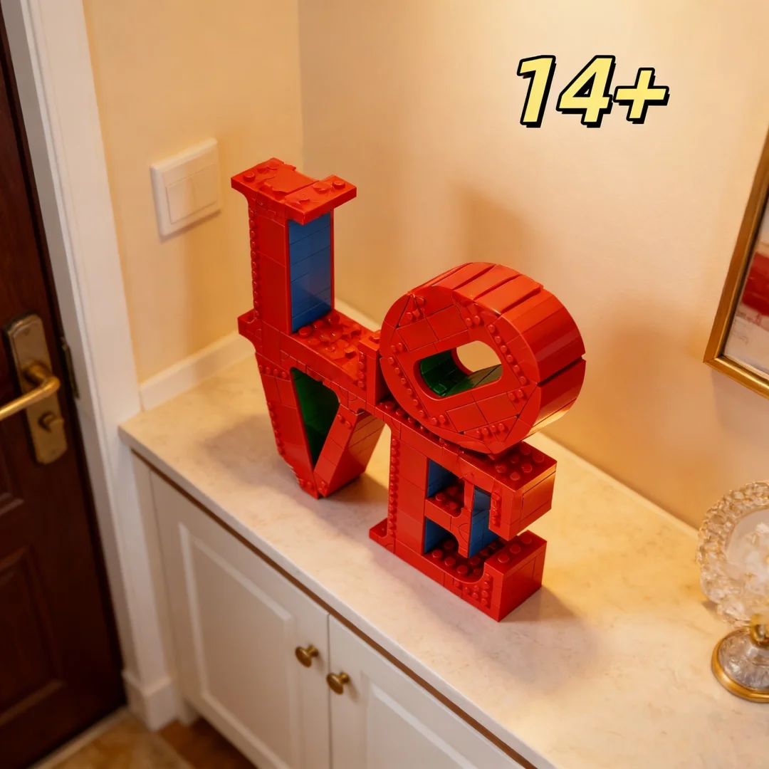 

Creative love modeling building block model home decoration crafts holiday gifts Valentine's Day Gifts