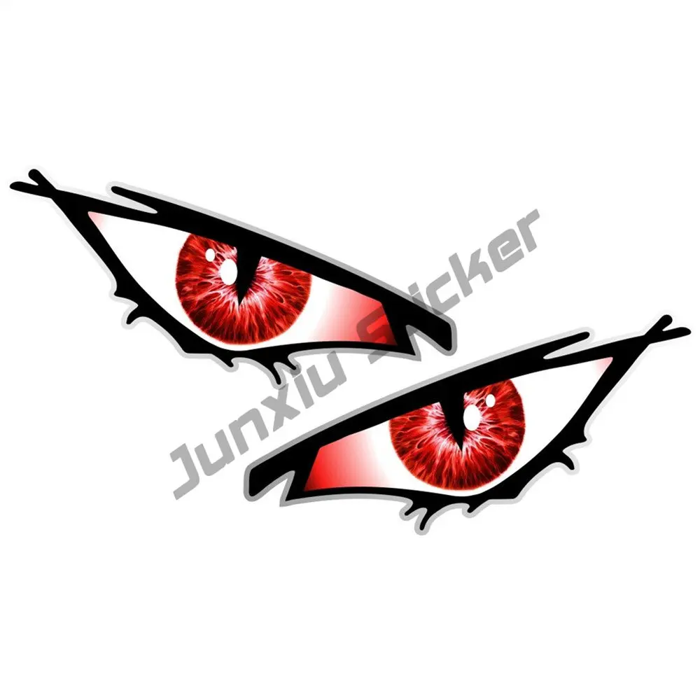 Eyes vinyl car Motorbike Helmet Sticker Auto Motorcycle kayak Decals Roadbike Sticker Laptop Stickers Fire Truck Stickers view 5