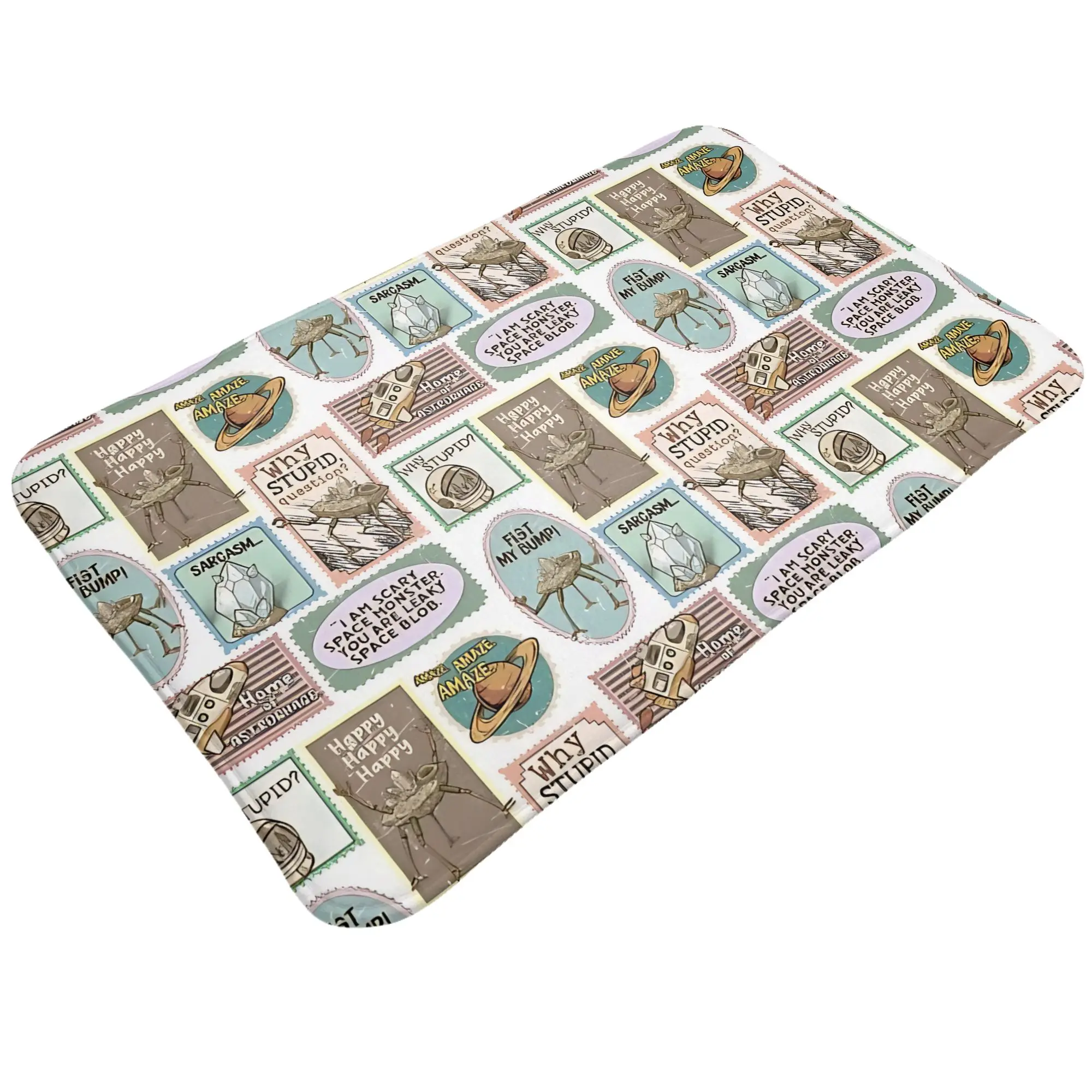 Stamps Space Explorer Sci Fi Nerd  Decorations Bedroom Mat Project-Hail-Mary Doormat Kitchen Carpet Balcony Rug Home Decoration