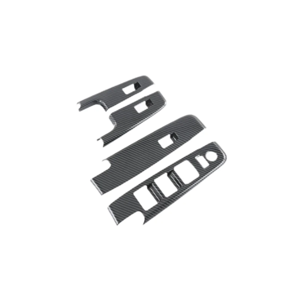 

RHD Window Lift Switch Panel Trim in Carbon Fiber Design for Isuzu DMax 2023 2024 ABS Material Provides Lightweight Solution