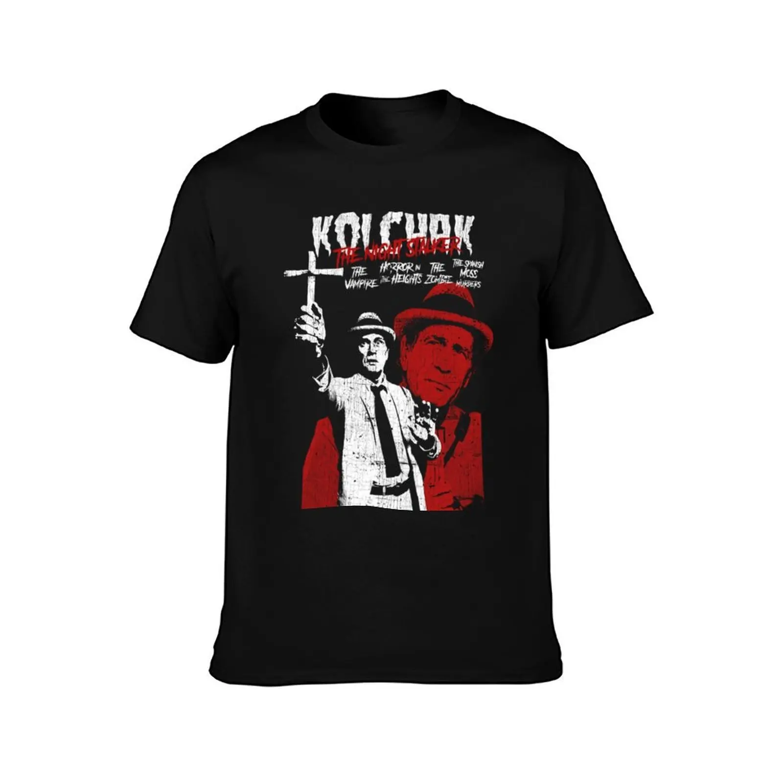 Kolchak - The Night Stalker T-Shirt, Summer Casual Cotton Tee, Oversized Streetwear Tops, Vintage Graphic Print, 100% Cotton