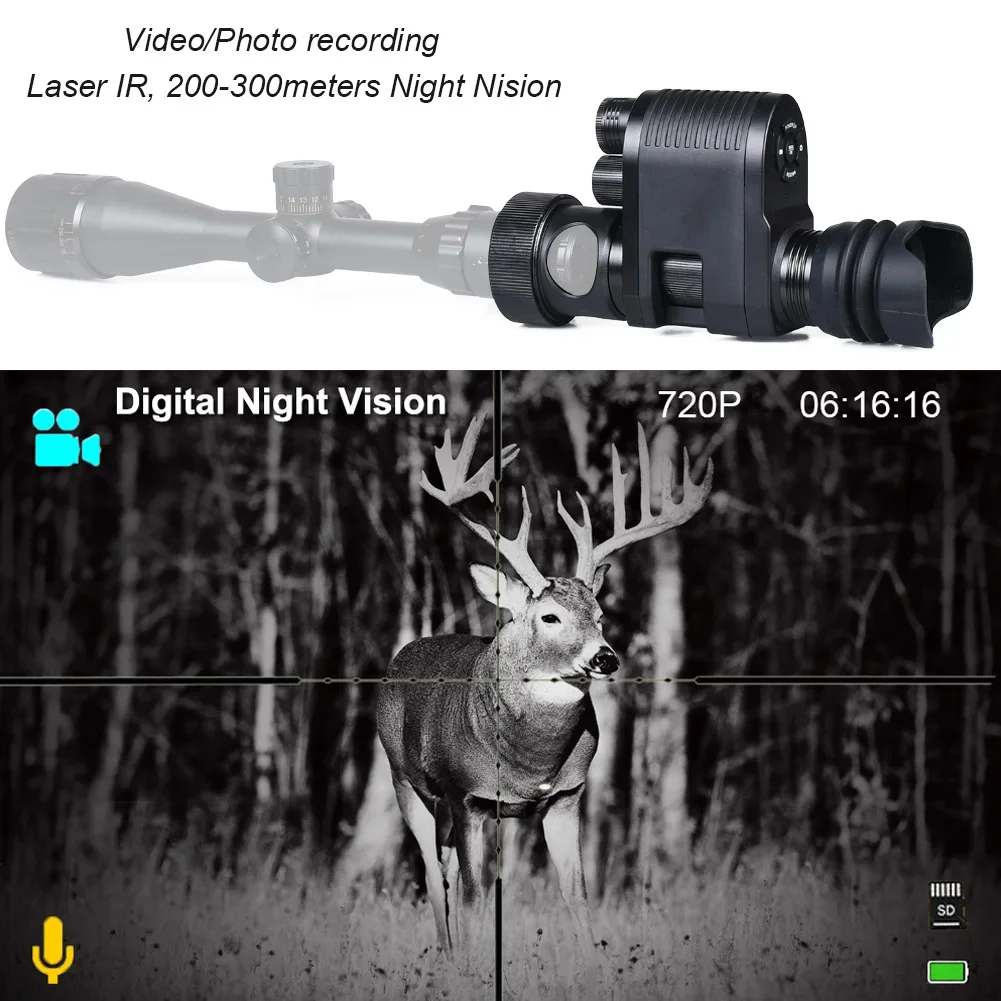 Megaorei 3 Riflescope Night Vision Scope Camera Monocular Take Photo Video for Rifle Optical Sight Telescope Hunging Sight