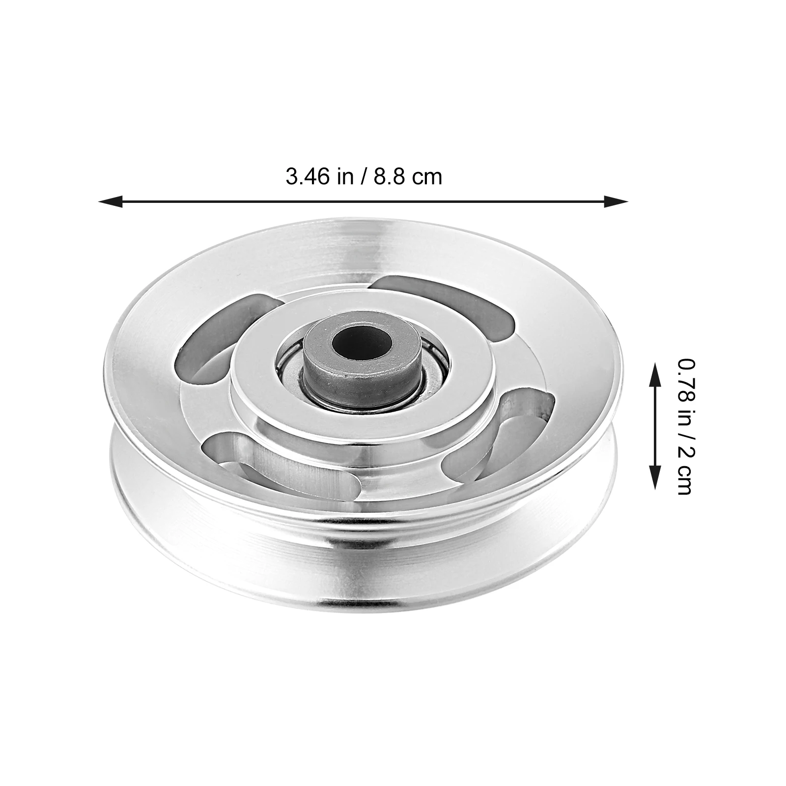 88mm Fitness Katrol Aluminium Home Gym Bijlagen Deel Oefening Krachttraining Accessoire Fitnessapparatuur Wiel Voor