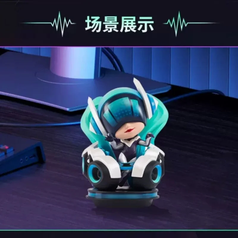 Quente oficial autêntico liga das lendas anime jogo figura dj sona base de música periferia coleção decoração brinquedos presente aniversário