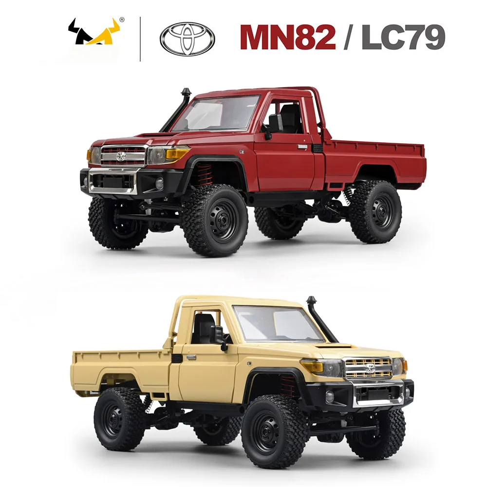 

MN82 RC Crawler 1/12 LC79 Пикап 2,4G 4WD Внедорожник с дистанционным управлением и управляемыми фарами Модель MN Детская игрушка