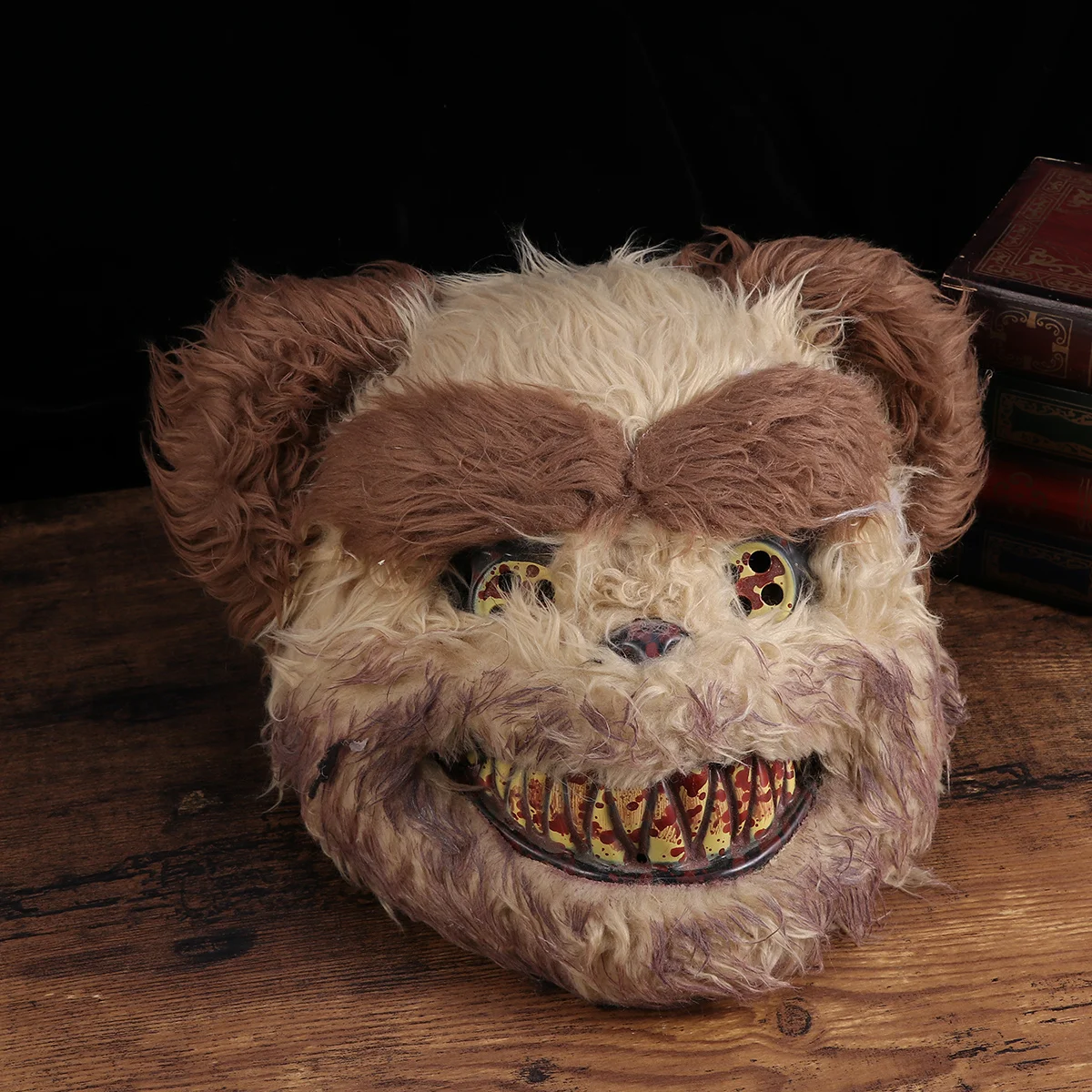 

Bear Head Mask Unique Horror Theme Comfortable to Wear Special Occasion Party Prop for Adults Black Scary Bear Mask