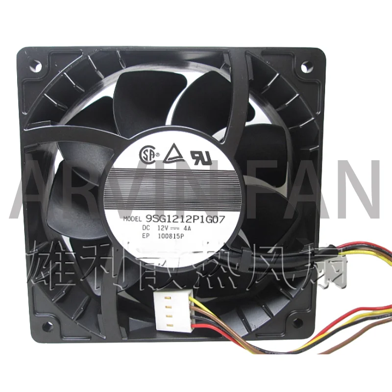 

Aluminum Frame 9SG1212P1G07 Four-wire Speed Regulation 12 cm 12038 12V 4A Fan