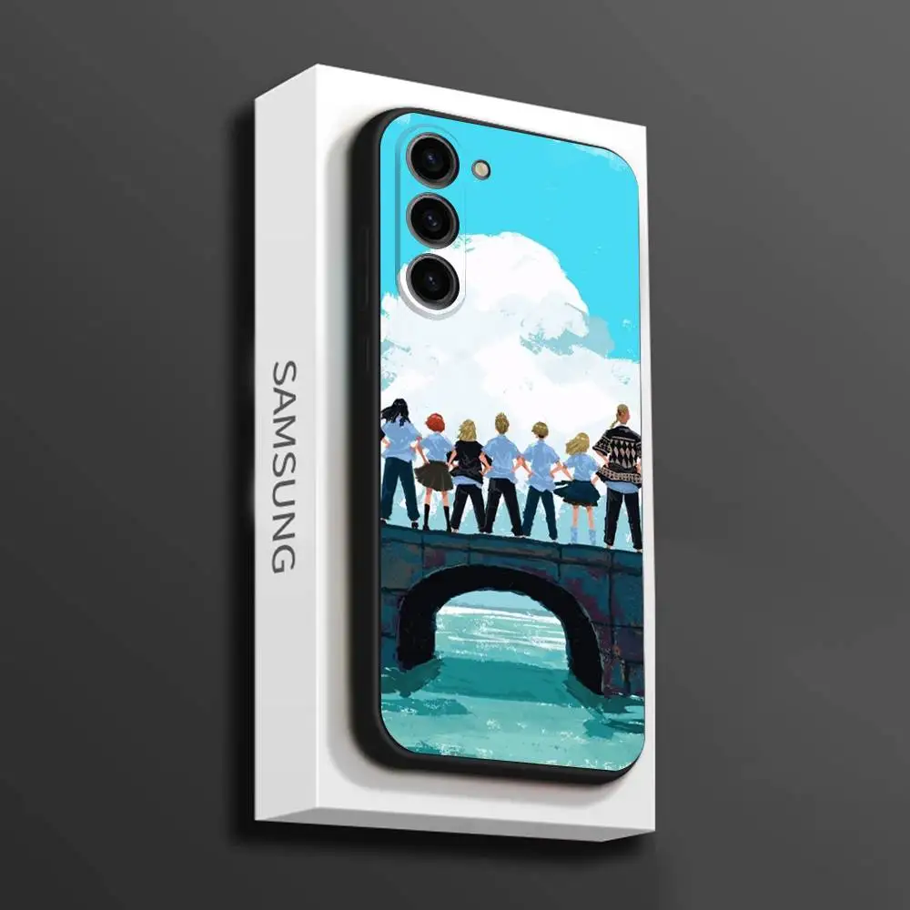 Anime T-Tokyo Revengers Phone Case For Samsung Galaxy A 73,72,51,53,52,71,22,5G,Note,J7,8,9 Soft Black Cover #3