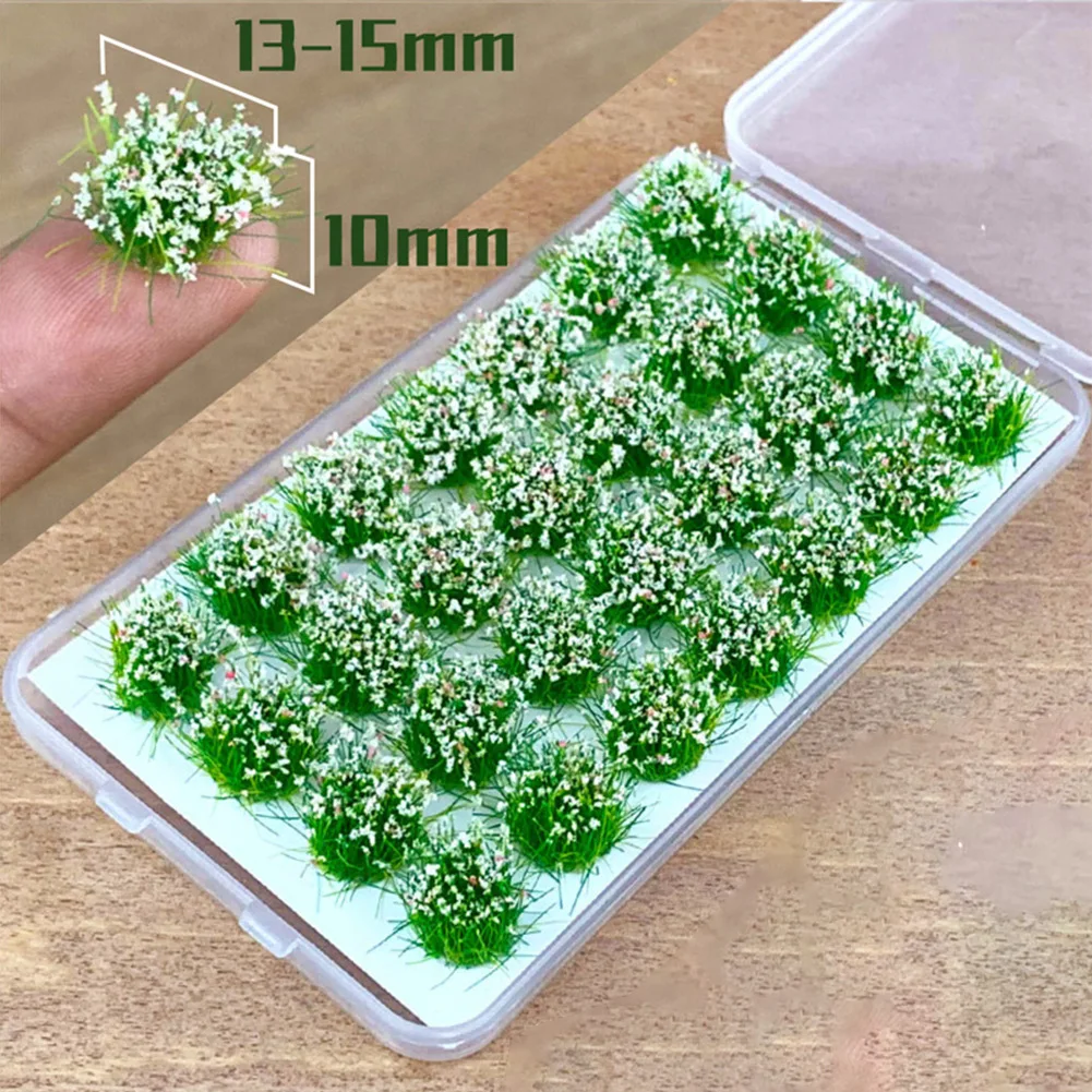 Mutlicolor Simulation Grass Nest Model Sand Scene DIY Material Realistic Grass Tuft Miniature Grass Bushes Self-Adhesive Plant