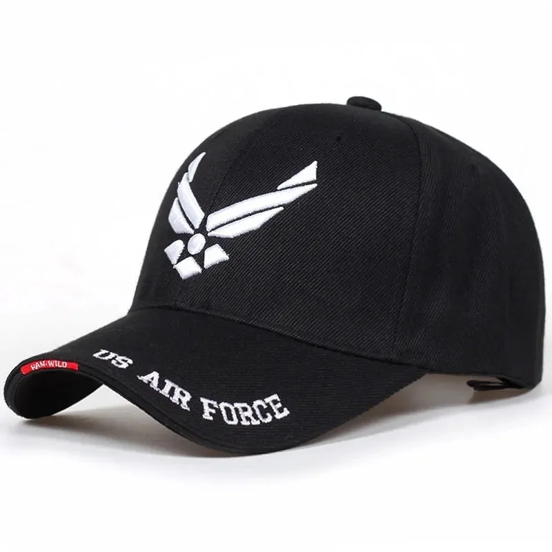 Baseball Cap United States Air Force Wings Embroidered Cap Men\'s and Women\'s Summer Outdoor Sunshade Breathable Sun Hat