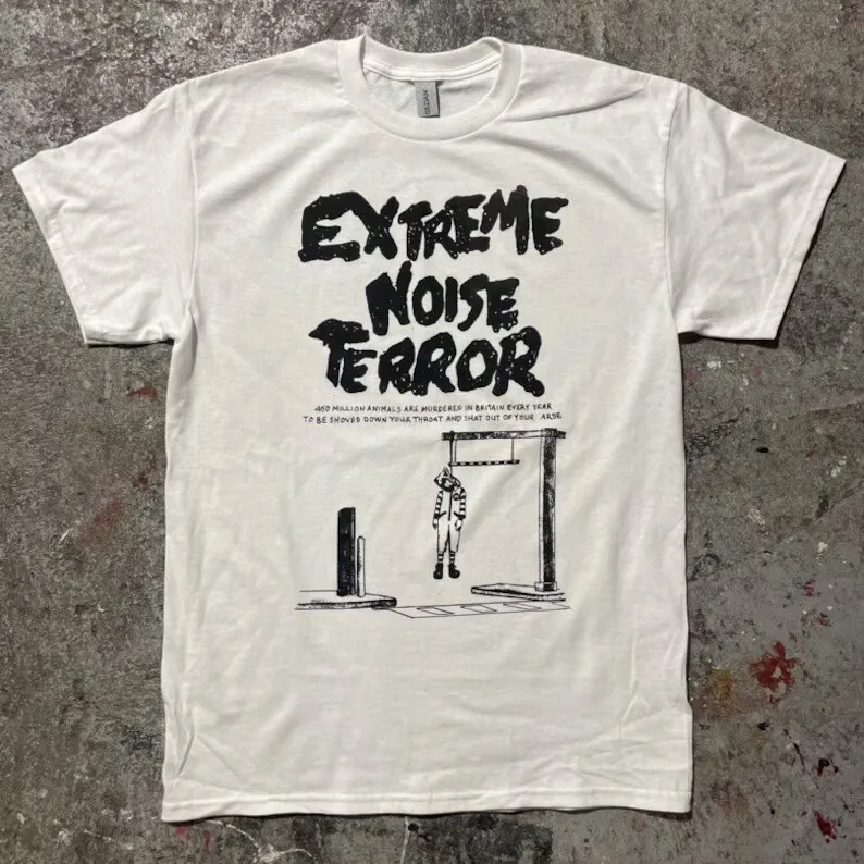 Extreme Noise Terror T Shirt Crust Punk Vintage Grind Hardcore Dystopia Disrupt