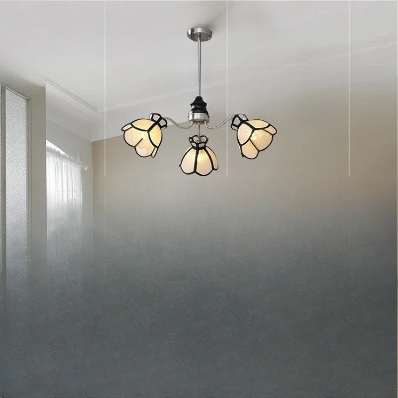 

Modern simple imitation stove chandelier imitation flame beating hot pot restaurant bar wrought iron chandelier lamps
